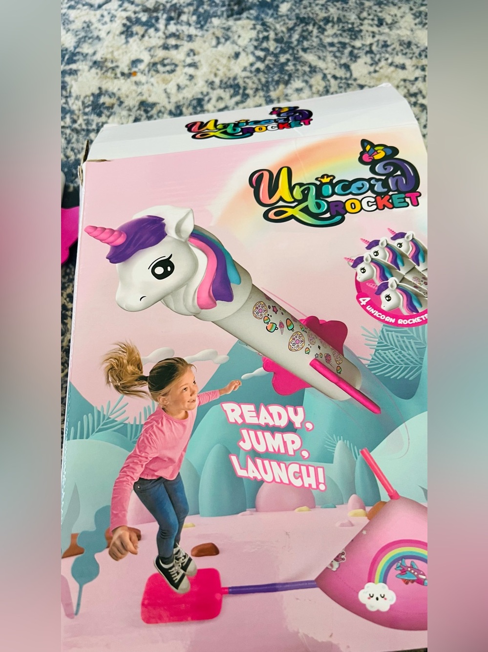 Unicorn Rocket Launcher Toy - Pink and Purple